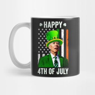 Happy 4th Of July Confused Funny Joe Biden St Patricks Day Mug